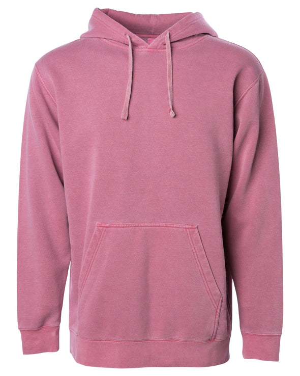 Pigment Dyed Pastel Hoodie Midweight Pullover Sweatshirt for Men