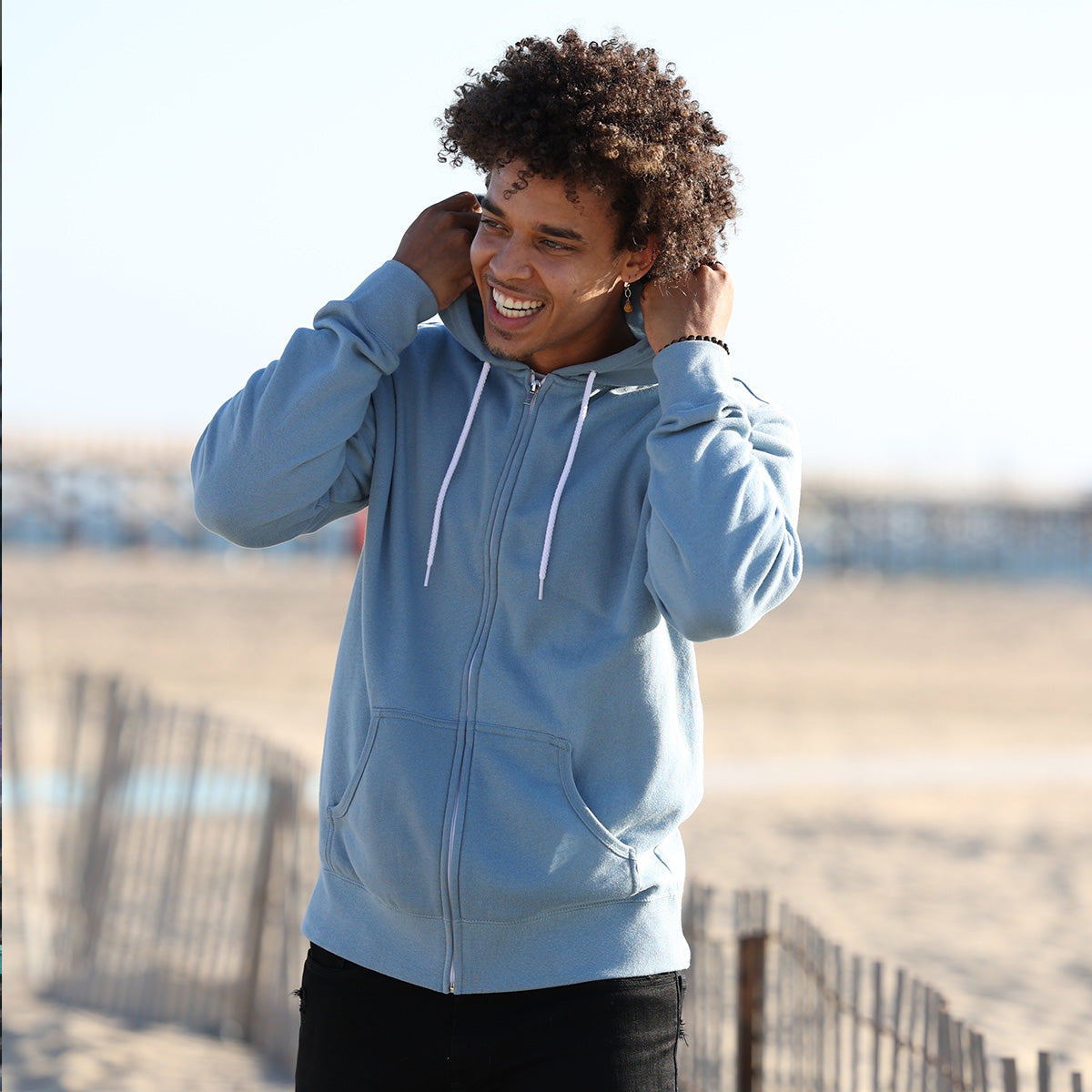 Mens lightweight zipper hoodie sale