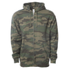 Midweight Fleece Hoodie Zip Up Sweatshirt for Men