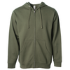Midweight Fleece Hoodie Zip Up Sweatshirt for Men