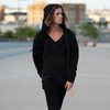 Midweight Fleece Hoodie Zip Up Sweatshirt for Men