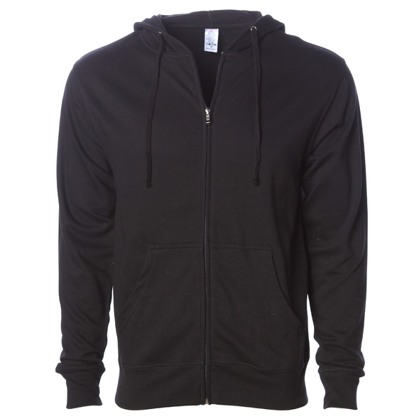 Midweight Fleece Hoodie Zip Up Sweatshirt for Men