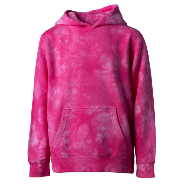 Youth Midweight Tie Dye Hooded Pullover Sweatshirt