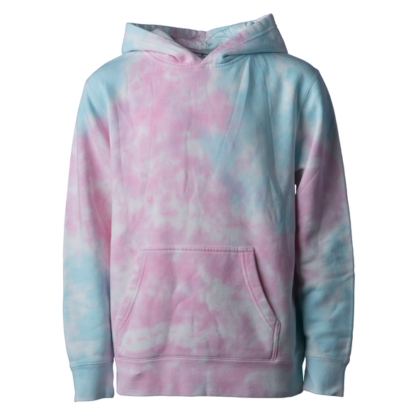 Youth Midweight Tie Dye Hooded Pullover Sweatshirt