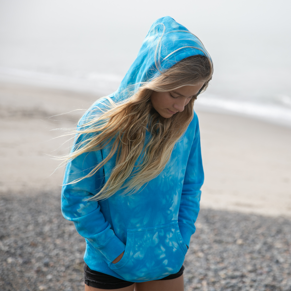 Youth Midweight Tie Dye Hooded Pullover Sweatshirt