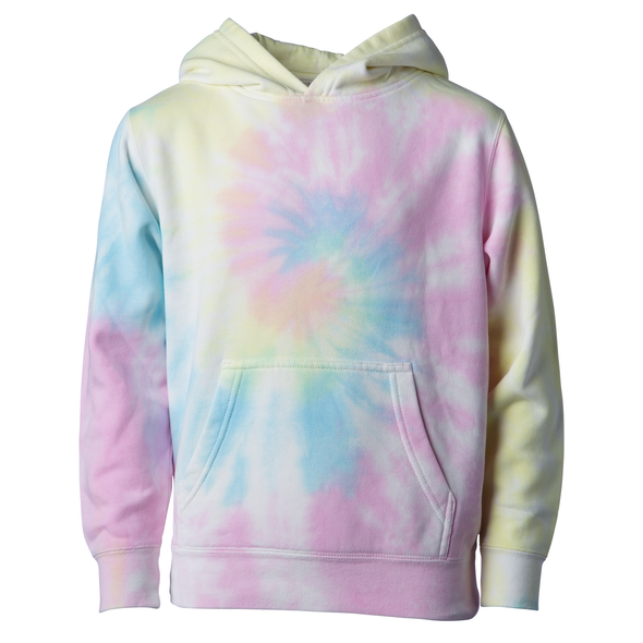 Youth Midweight Tie Dye Hooded Pullover Sweatshirt