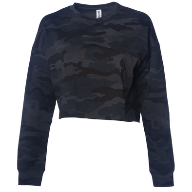 Long Sleeve Crop Top Crew Neck Sweatshirt