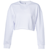 Crop Top Fleece Crew Neck Sweatshirt for Women