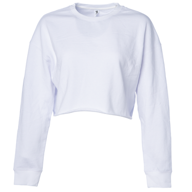 Long Sleeve Crop Top Crew Neck Sweatshirt