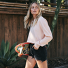 Long Sleeve Crop Top Crew Neck Sweatshirt