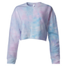 Crop Top Fleece Crew Neck Sweatshirt for Women