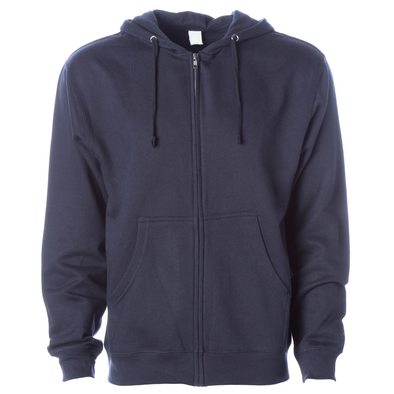 Midweight Fleece Hoodie Zip Up Sweatshirt for Women