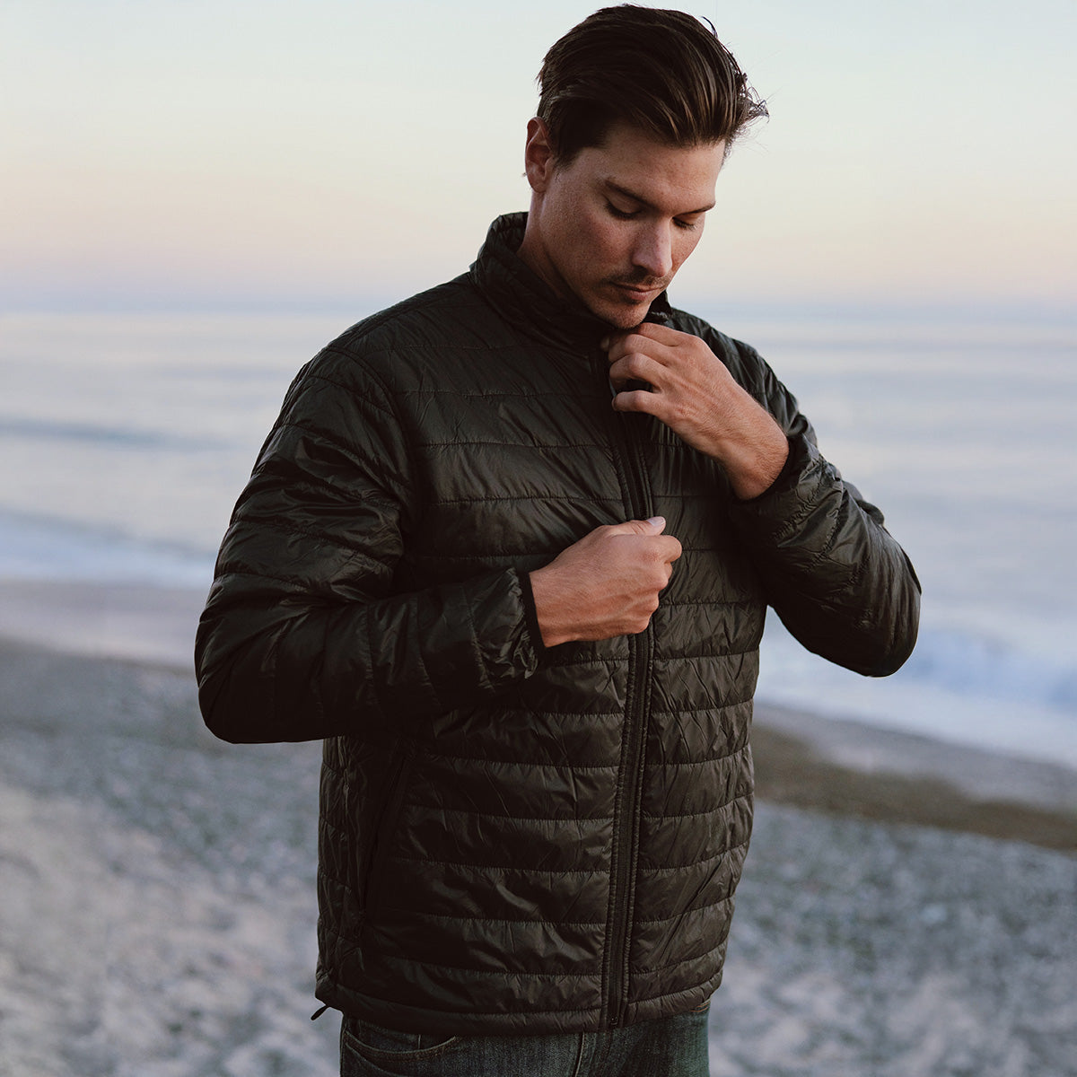 Mens lightweight puffa jackets online