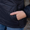 Packable Black Puffer Jacket Lightweight Winter Coat for Women