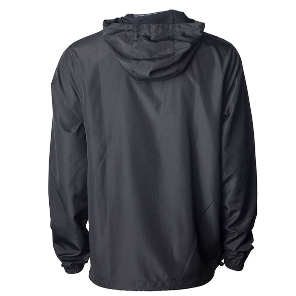 Packable Zip Windbreaker Lightweight Hooded Wind Jacket for Men (Solid Colors)