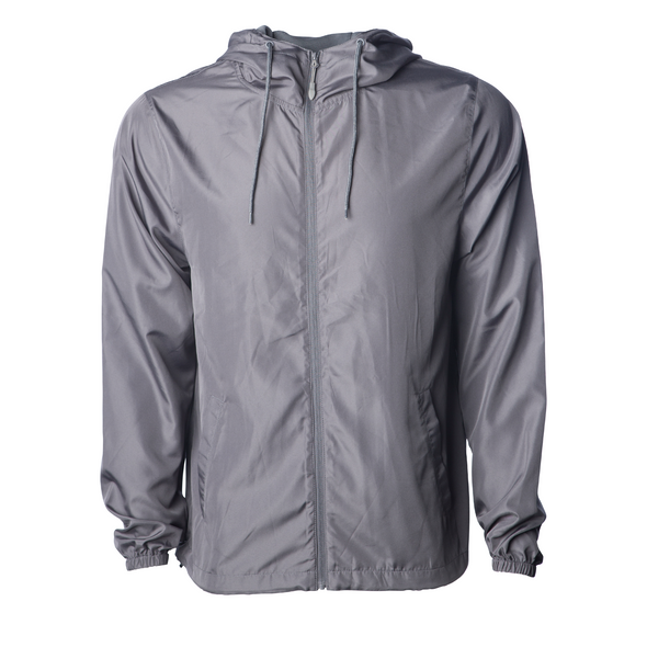 Packable Zip Windbreaker Lightweight Hooded Wind Jacket for Men (Solid Colors)