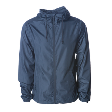 Packable Zip Windbreaker Lightweight Hooded Wind Jacket for Men (Solid Colors)