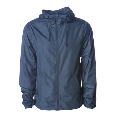 Lightweight Zip-Up Windbreaker Jacket (Solid Colors)