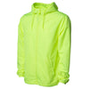 Men's Packable Zip  Hi Visibility Windbreaker Lightweight Hooded Wind Jacket