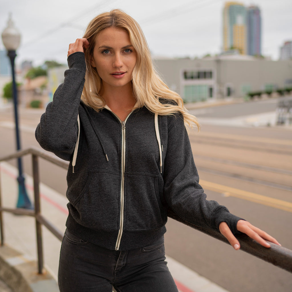 Sherpa lined womens hoodie on sale