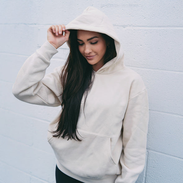 Street Style Sweatshirt Midweight Pullover Hoodie For Women