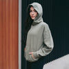 Street Style Sweatshirt Midweight Pullover Hoodie For Women