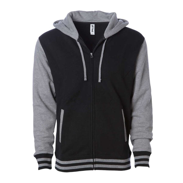 Men's Varsity Jacket Zip Up College Hoodie