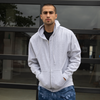 Midweight Fleece Hoodie Zip Up Sweatshirt for Men