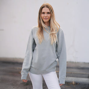 Pigment Dyed Pastel Crewneck Sweatshirt for Women