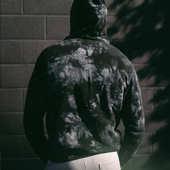Retro Tie-Dye Sweatshirt Soft Fleece Pullover Hoodie for Men