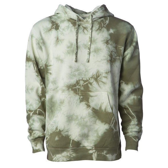Retro Tie-Dye Sweatshirt Soft Fleece Pullover Hoodie for Men