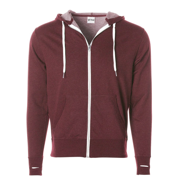 French Terry Full Zip Hoodie for Men