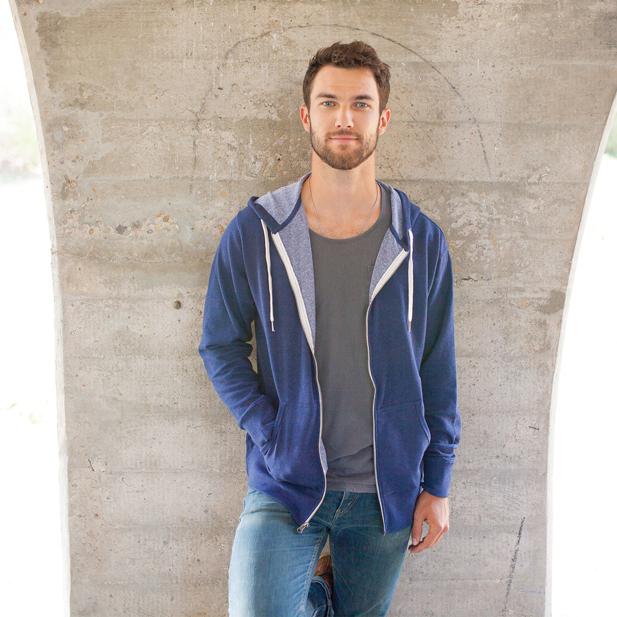Terry cloth zip up hoodie discount