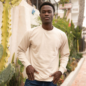 French Terry Crewneck Sweater for Men