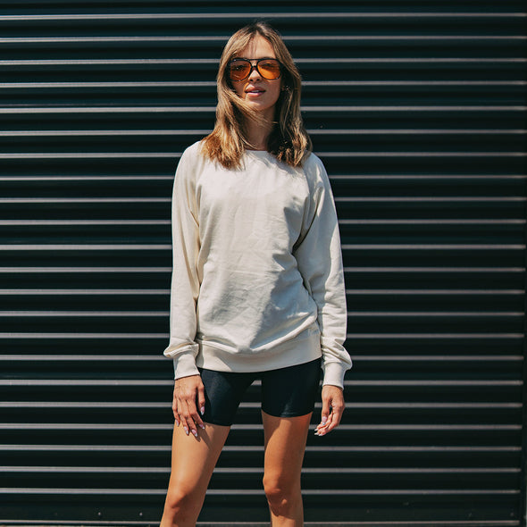 French Terry Crewneck Sweater for Women