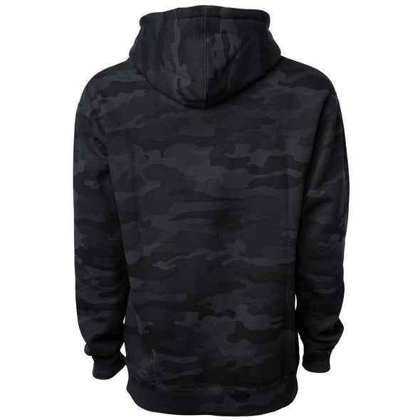 Midweight Camouflage Fleece Pullover Hooded Sweatshirt for Men