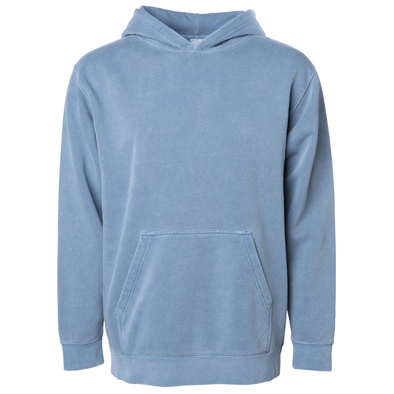Youth Pigment Dyed Pastel Pullover Hoodie for Boys and Girls