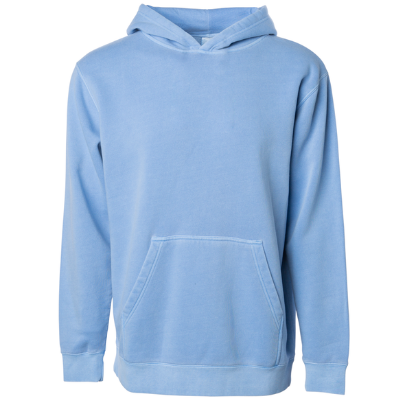 Youth Pigment Dyed Pastel Pullover Hoodie for Boys and Girls