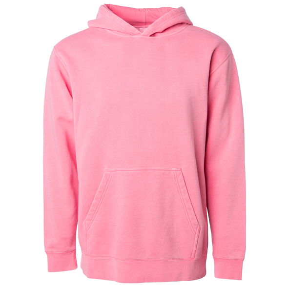 Youth Pigment Dyed Pastel Pullover Hoodie for Boys and Girls