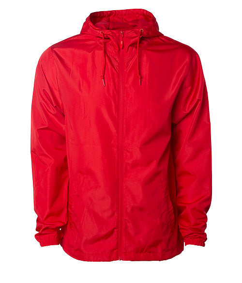 Lightweight Zip-Up Windbreaker Jacket (Solid Colors)