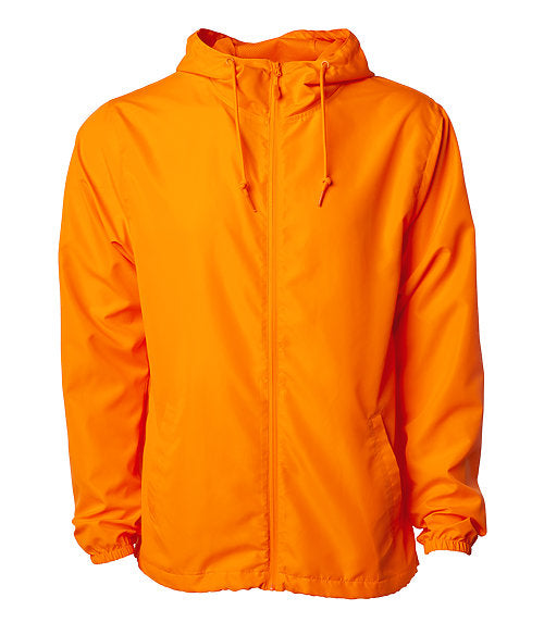 Packable Zip Windbreaker Lightweight Hooded Wind Jacket for Men (Solid Colors)
