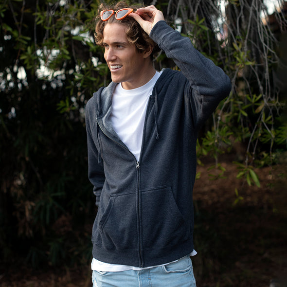Super Soft Fleece Zip Up Sweatshirt Midweight Hoodie