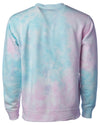 Retro Tie-Dyed Crewneck Sweatshirt Soft Fleece Sweater for Women