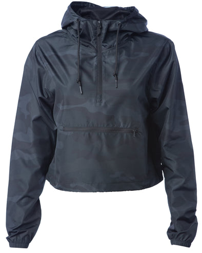 Lightweight Cropped Windbreaker for Women