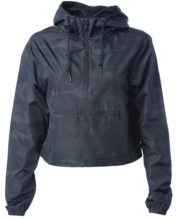 Lightweight Cropped Windbreaker for Women