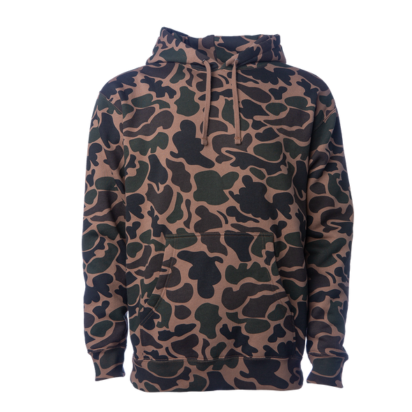 Global Blank duck camo pullover hooded sweatshirt for embroidery