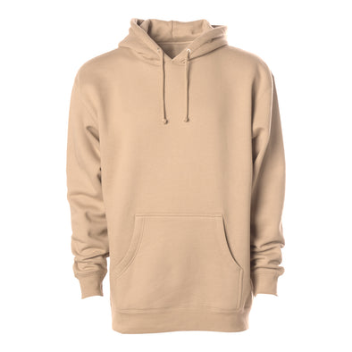 Heavyweight Earth Tones Fleece Pullover Hoodie for Men
