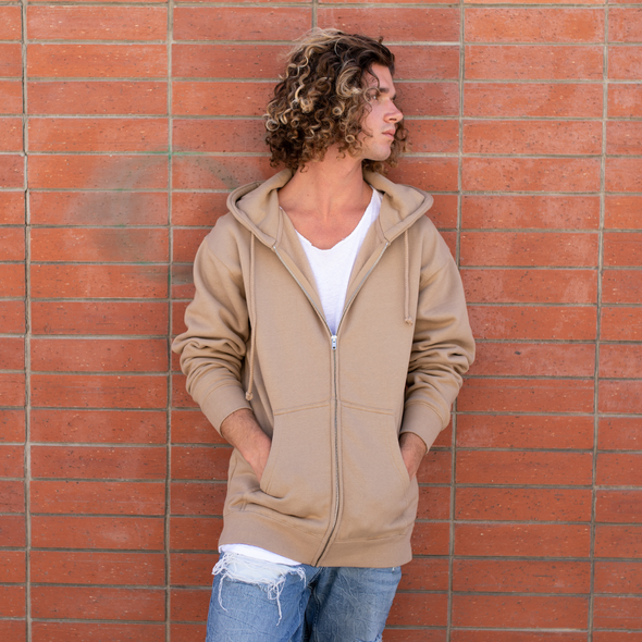 Heavyweight Zip Up Hoodie for Men