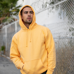 Heavyweight Pastel Fleece Pullover Hoodie for Men