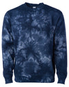 Retro Tie-Dyed Crewneck Sweatshirt Soft Fleece Sweater for Women